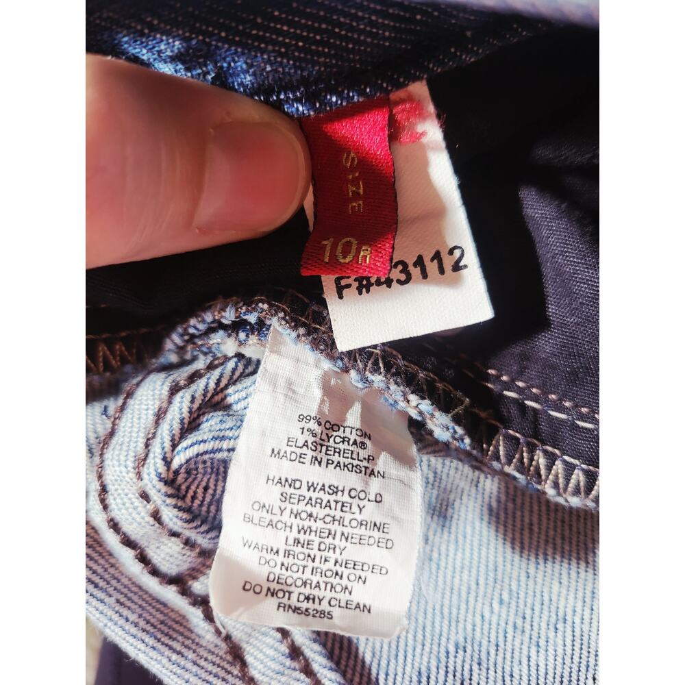 Vintage Express Jeans Eva Boot Cut Sz 10R Embellished Rhinestones Y2K Western - Picture 11 of 11